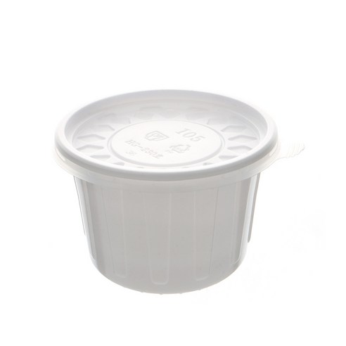 (100매) 소스용기 백색 105파이 233 105 X 65mm, 1개