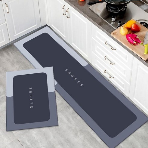 MEIISEO 주방 매트 흡수 예쁜 매트 싱크대 주방 매트, 45*75cm, Gzncf-02