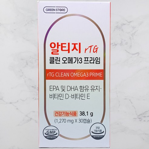 GNM자연의품격 rTG 알티지 오메가3, 60정, 1개 10 그린스토어 알티지 클린 오메가3 프라임 약국정품, 60정, 1개