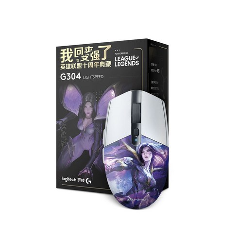 로지텍 리그 오브 레전드 라이트스피드 무선마우스, 화이트(카이사), G304