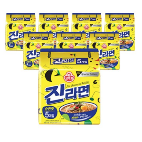 오뚜기 진라면 순한맛 120g, 160개