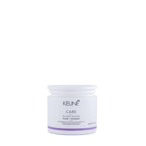 KEUNE Care 블론드 세이비어 마스크 - 손상되고 탈색된 모발을 회복 보습 및 복원하는 강렬한 헤어 마스크, 1개