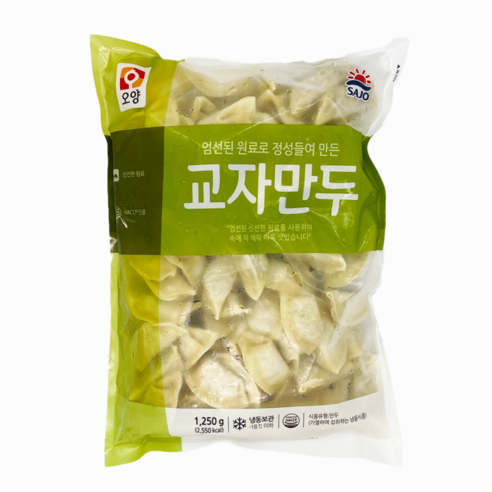 사조오양 교자만두(12g x100개 1.25K) X6