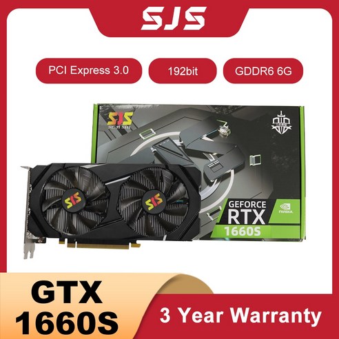 그래픽카드 4090 그래픽카드1060 SJS GTX1660 슈퍼 6GB GTX 1660 S 게이밍 그래픽 NVIDIA GPU GeForce RTX2060 비디오 및 rx 580, 1.rx 580 dan