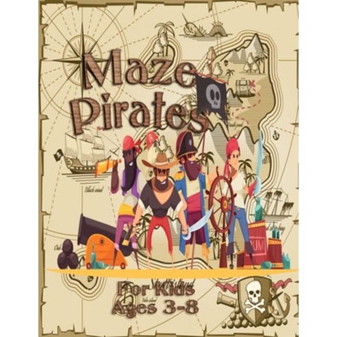 maze pirates for kids ages 3-8: Activity Book for Kids Ages 3-8 In stages from easiest to difficult ... Paperback, Independently Published, English, 9798594050099