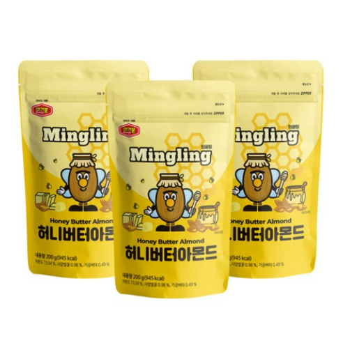 머거본 허니 버터 아몬드, 200g, 6개
