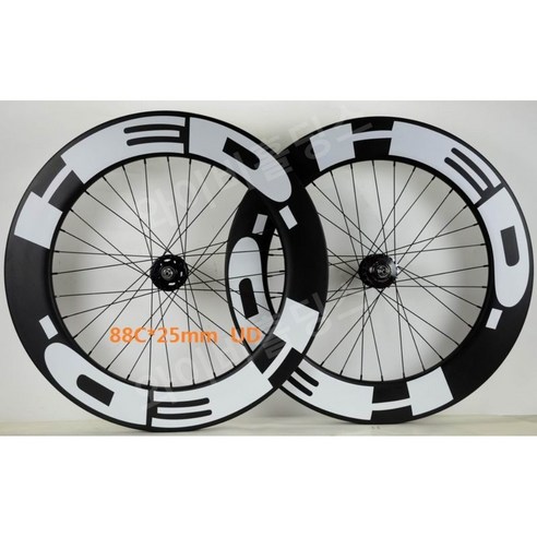 와이비홀딩스 88림 700C 휠셋 픽시 디스크 CSC 휠셋, 60 mm 한 쌍의 관형 타이어, 1개