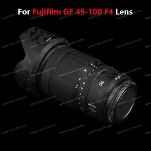 Mebont 카메라 렌즈 스킨 Fujifilm GF 45-100mm 스크래치 방지 보호 더 많은 옵션 색상, 01 Camo Black