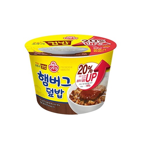 [20%UP] 오뚜기 맛있는컵밥 햄버그 덮밥 310g 6개  Best 5