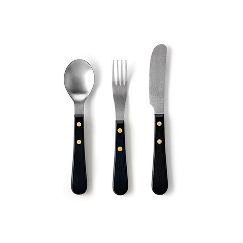 에비히슈테른 쥬벨 디너 커트러리 디너 세트, 디너스푼 + 디너포크 + 디너나이프, 블랙