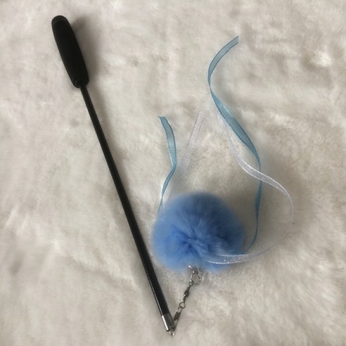 펫먼트 고양이 1.8미터 4단 롱 장거리 와이어 낚시대 장난감, 펀치볼, 2개