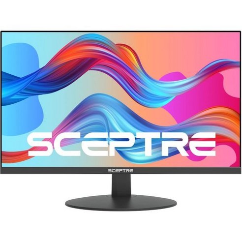 Sceptre IPS 27인치 비즈니스 컴퓨터 모니터 1080p 75Hz HDMI VGA 내장 스피커 Machine Black 2020(E275WFPT) 27, 27