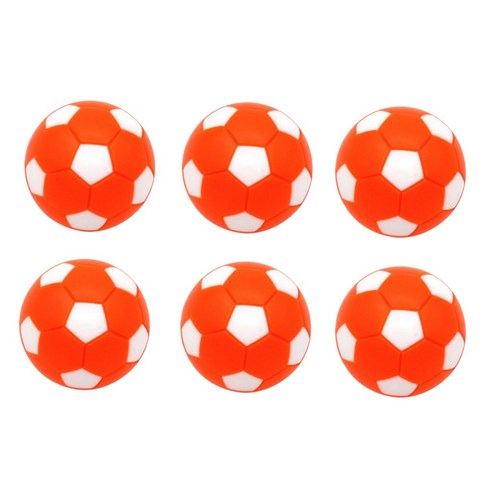 ZLD 6pcs 32mm 테이블 축구 축구 축구 공 fussball 교체 녹색, 주황색
