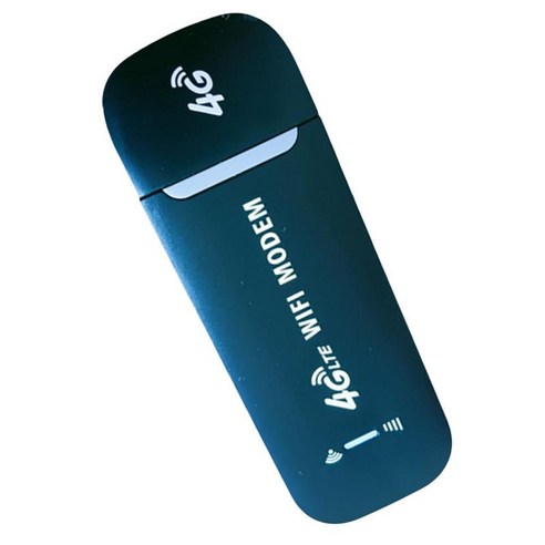 4G LTE USB 모뎀 동글 고속 WiFi 무선 잠금 해제 UL 50Mbps DL 150Mbps 범용 네트워크 어댑터 노트북 PC용 포켓 WiFi 라우터, 검은 색, 93.7x36.5x9.4mm, ABS 플라스틱