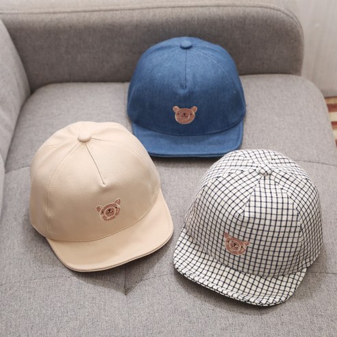 아기 캡모자 곰돌이 유아 돌 두돌