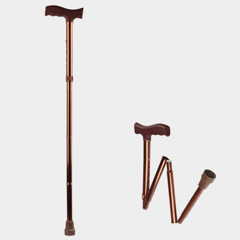 접이식 3단 노인 지팡이 어르신 할머니 휴대용 가벼운 효도 할아버지 실버용품 걸음보조, 2개, 3단접이식지팡이