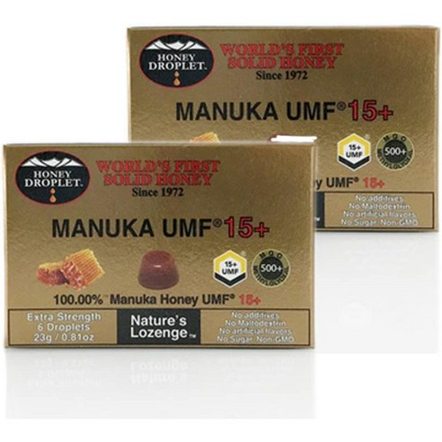 오가닉 키친 꿀 방울 UMF 마누카 꿀 23g 2팩 Organic Kitchen Honey Droplets UMF Manuka Honey, 2개