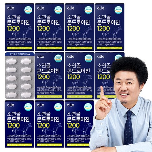 콘드로이친 1200 소연골 식약청 인증 HACCP 알레, 10박스, 60정