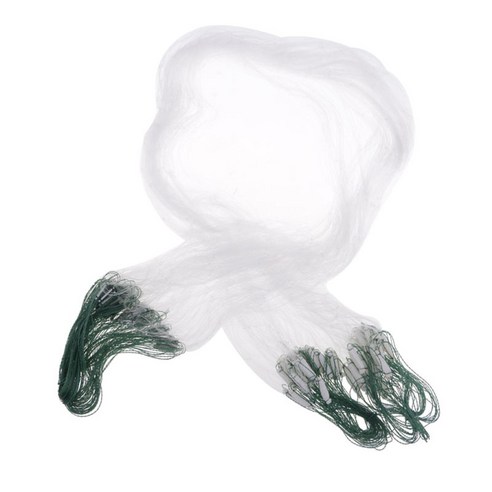 옥외 던짐 캐치 어업 아가미 그물 손 던지기 그물 부속품 선택을 위한 3개의 크기, 녹색, 나일론 지도 EVA