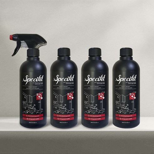 스페시핏 초강력 곰팡이 제거제 벽 벽지 화장실 베란다 욕실 제거, 500ml, 4개