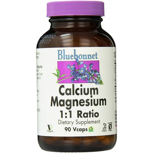 블루보넷 칼슘 마그네슘 1:1 브이캡 무설탕 글루텐 프리 비건