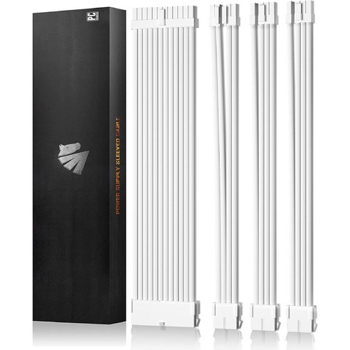 AsiaHorse PSU 익스텐션 케이블 슬리브 커스텀 모드 PC, 30CM  24개, 24개, 30cm