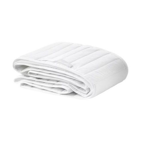 [이케아] LEN 렌 범퍼패드 60x120cm/토퍼/범퍼침대/아기침대/보호패드/가드/커버/, 화이트_403.730.45, 색상:화이트_403.730.45, 1개