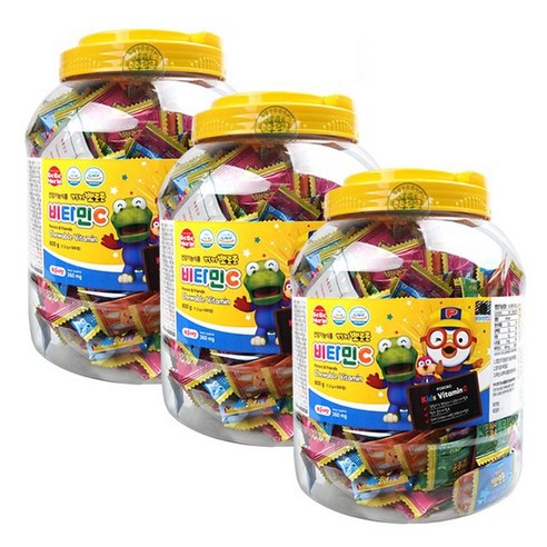 뽀로로 비타민C, 500정, 3개
