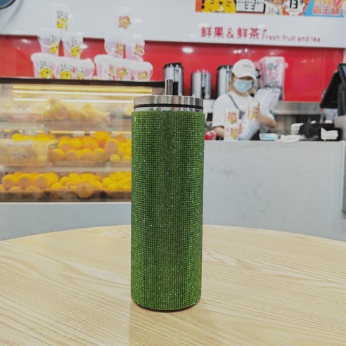 ZZJJC 아이디어 보온병 아이디어 텀블러 아웃도어 보온병, 그린드릴, 20oz