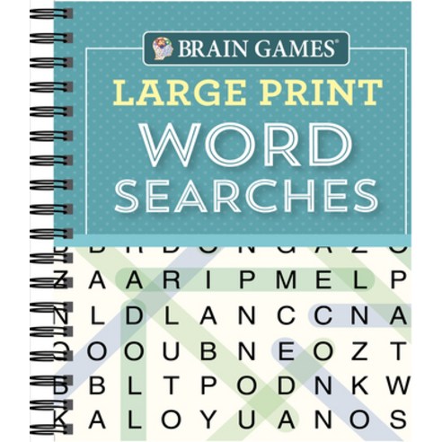 Brain Games - Large Print Word Searches (Teal) Spiral, Publications International,..., English, 9781640304604