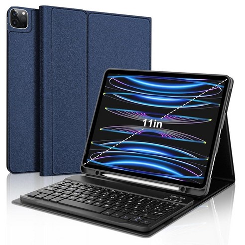 SENGBIRCH Funda con Teclado de Español for iPad Pro 11 1a 2a 3a 4a Genaración Keyboard Air 4th 5th, 네이비, 330516 네이비