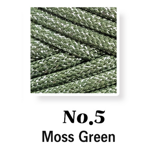 5.0mm 100yard 실버 글로시 대용량 촘촘 우동실 청키스트링 소프트 폴리에스터 우동끈 가벼운실 타래발송, 1개, No.5