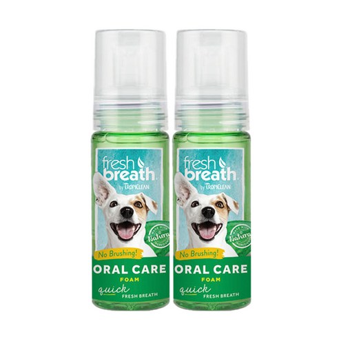 강아지 고양이 뿌리는 치석제거 거품 치약 스프레이 구강스프레이, 2개, 133ml