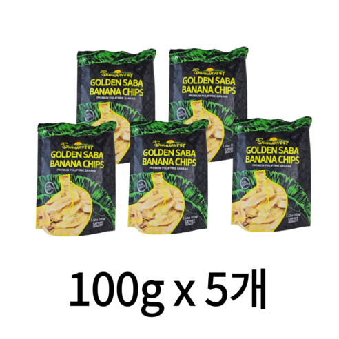 썬하베스트 골든사바 바나나칩, 500g, 2개