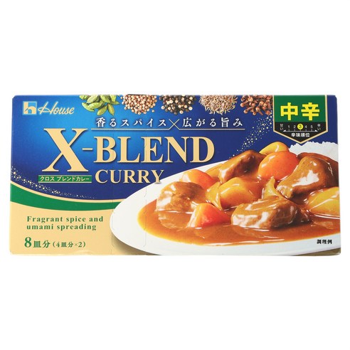 크로스블렌드카레 중간 매운맛, 1개, 140g