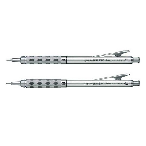 펜텔 그라프 기어 1000 샤프, 2개, 0.5mm