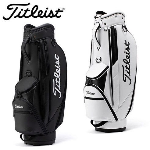 Titleist 타이틀리스트 코어 에센셜 캐디백 5분할 9인치 남성용 TB22CTCEK, 흰색