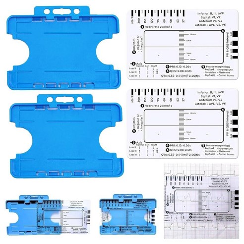 2pcs ECG 7 Step Ruler Portable Assessment Tool for ECG/EKG ...
