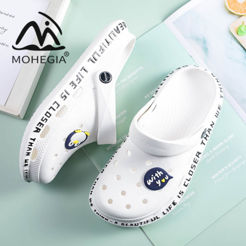 MOHEGIA 2022 년 새 남성 동굴 신발 여름 밖에서 미끄럼 방지 신발 착용