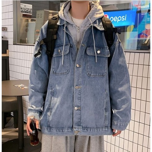 에쉬울프 남성 루즈핏 청자켓