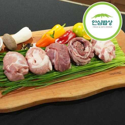 안심밥상 [안심밥상] 한돈 뒷고기 500g x 4팩 총2kg, 4개