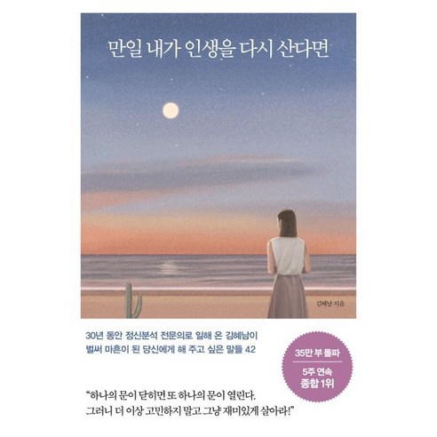 만일 내가 인생을 다시 산다면 (35만 부 기념 스페셜 에디션) : 벌써 마흔이 된 당신에게 해 주고 싶은 말들 42, 메이븐, 김혜남 저 빈에서는인생이아름다워진다