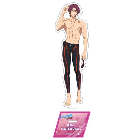 하이스피드 Free! 아크릴 스탠드 하루카 마코토 린 FREE 굿즈, 마츠오카 린, 1개 - 악기피규어 | 쿠팡