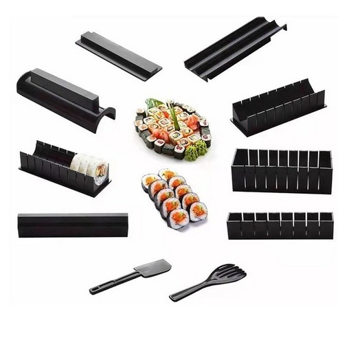하트 삼각 김밥발 세트, 블랙, 1개