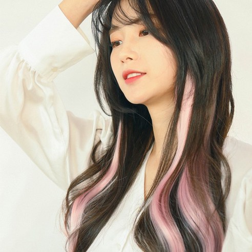 가발매니아 퍼스널 믹스 컬러피스 고열사 브릿지 2p, 핑크믹스, 2개