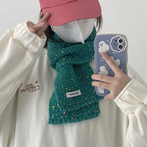 쁘띠 레인보우 목도리 머플러