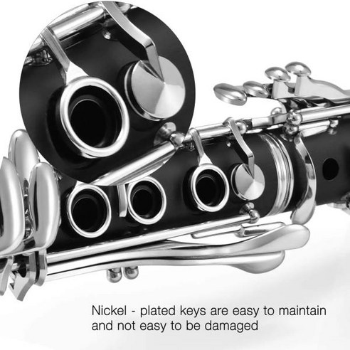 Rowtter YCL-255 Bb 클라리넷 ABS 바디 소재 17 키 Sib, 한개옵션0, 한개옵션0