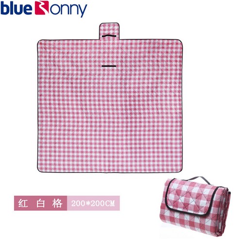 DFMWI.피크닉 매트.Picnic mat.--봄나들이 피크닉 매트 방습 매트 아웃도어 매트 휴대용 방수 피크닉 평 피크닉 인스풍, 초음파 붉은 격자 무늬 2*2 M