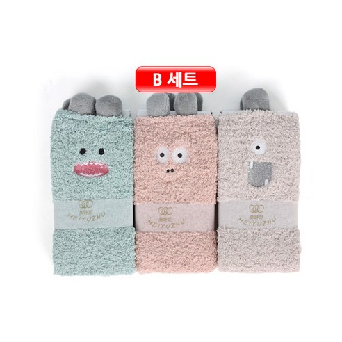 입체 수면 양말 3켤레 세트