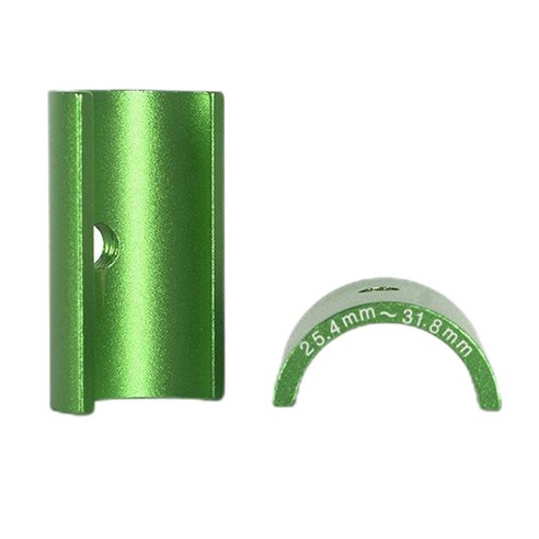 YSSHOP 자전거 스템 25.4 ~ 31.8mm 심 핸들 바 어댑터 스페이서-1 쌍, 녹색, 45mm, 알루미늄 합금